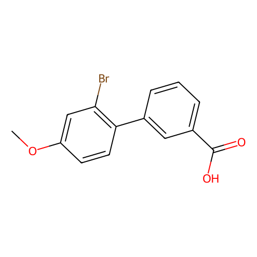 2'-Bromo-4'-methoxybiphenyl-3-carboxylic acid, min 95%, 1 gram