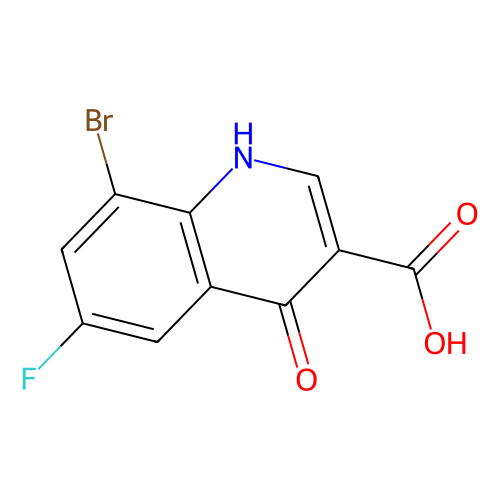 8-Bromo-6-fluoro-4-hydroxyquinoline-3-carboxylic acid, min 97%, 1 gram