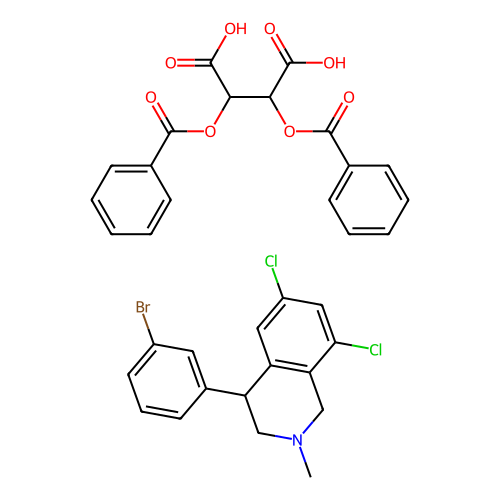 (2R, 3R)-2, 3-bis(benzoyloxy)butanedioic acid, (4S)-4-(3-bromophenyl)-6, 8-dichloro-2-methyl-1, 2, 3, 4-tetrahydroisoquinoline, min 97%, 1 gram