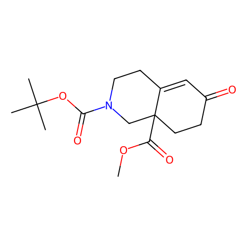 2-tert-butyl 8a-methyl (8aS)-6-oxo-1, 2, 3, 4, 6, 7, 8, 8a-octahydroisoquinoline-2, 8a-dicarboxylate, min 97%, 250 mg