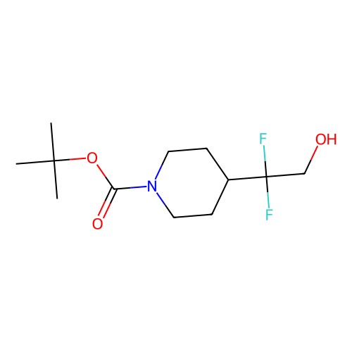 tert-butyl 4-(1, 1-difluoro-2-hydroxyethyl)piperidine-1-carboxylate, min 97%, 250 mg