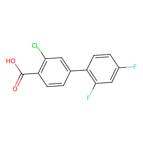 2-Chloro-4-(2, 4-difluorophenyl)benzoic acid, min 95%, 1 gram