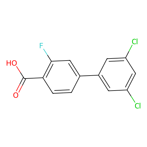 4-(3, 5-Dichlorophenyl)-2-fluorobenzoic acid, min 97%, 1 gram