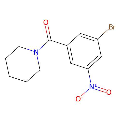 1-(3-Bromo-5-nitrobenzoyl)piperidine, min 98%, 1 gram