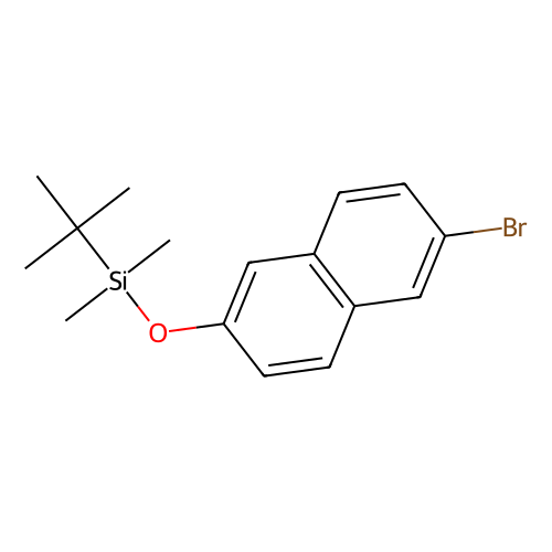 2-(t-Butyldimethylsilyloxy)-6-bromonaphthalene, min 98%, 100 grams