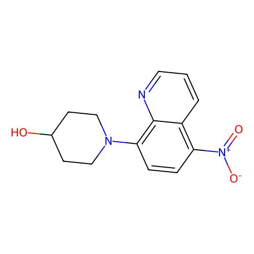 1-(5-Nitroquinolin-8-yl)piperidin-4-ol, min 98%, 25 grams