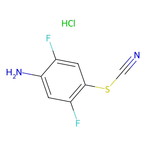 2, 5-Difluoro-4-thiocyanatoaniline, HCl, min 97%, 25 grams