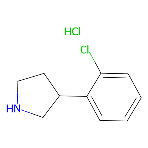 3-(2-Chlorophenyl)pyrrolidine, HCl, min 98%, 1 gram
