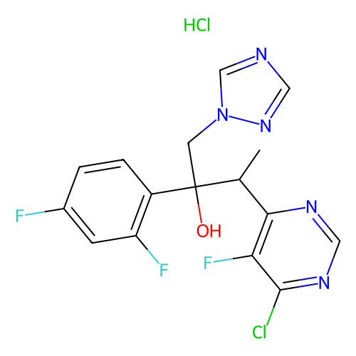 3-(6-Chloro-5-fluoropyrimidin-4-yl)-2-(2, 4-difluorophenyl)-1-(1H-1, 2, 4-triazol-1-yl)butan-2-ol hydrochloride, min 95%, 250 mg