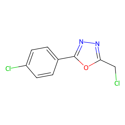 2-(Chloromethyl)-5-(4-chlorophenyl)-1, 3, 4-oxadiazole, min 95%, 1 gram