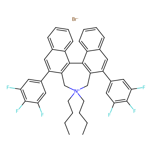 (11bR)-4, 4-Dibutyl-2, 6-bis(3, 4, 5-trifluorophenyl)-4, 5-dihydro-3H-dinaphtho[2, 1-c:1'', 2''-e]azepinium bromide, min 98%, 250 mg