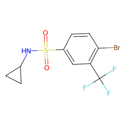 4-Bromo-N-cyclopropyl-3-(trifluoromethyl)benzenesulfonamide, min 97%, 1 gram