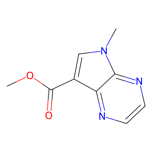 5-Methyl-5H-pyrrolo[2, 3-b]pyrazine-7-carboxylic acid methyl ester, min 97%, 250 mg