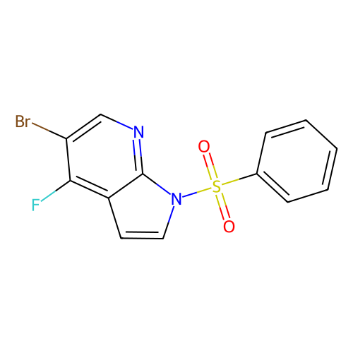 1-(benzenesulfonyl)-5-bromo-4-fluoro-1H-pyrrolo[2, 3-b]pyridine, min 97%, 250 mg