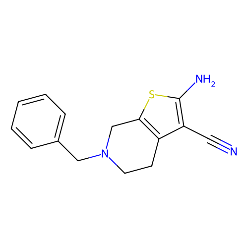 2-Amino-6-benzyl-4, 5, 6, 7-tetrahydrothieno[2, 3-c]pyridine-3-carbonitrile, min 95%, 1 gram
