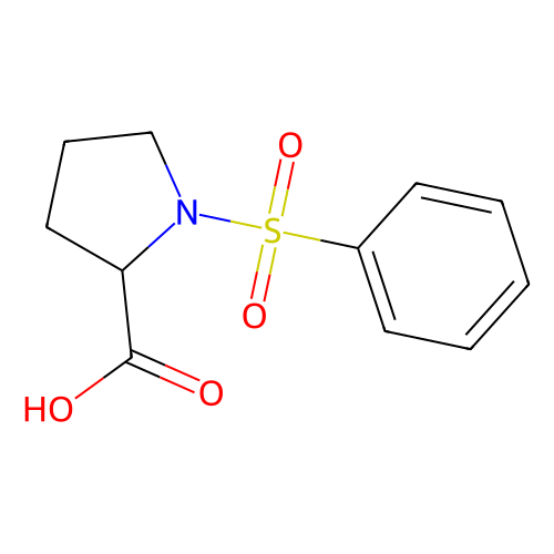 1-Benzenesulfonyl-pyrrolidine-2-carboxylic acid, min 95%, 1 gram
