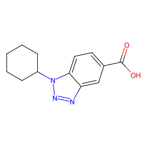 1-Cyclohexyl-1, 2, 3-benzotriazole-5-carboxylic acid, min 98%, 1 gram