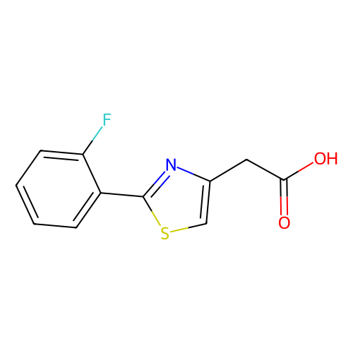 [2-(2-Fluorophenyl)-1, 3-thiazol-4-yl]acetic acid, min 98%, 1 gram