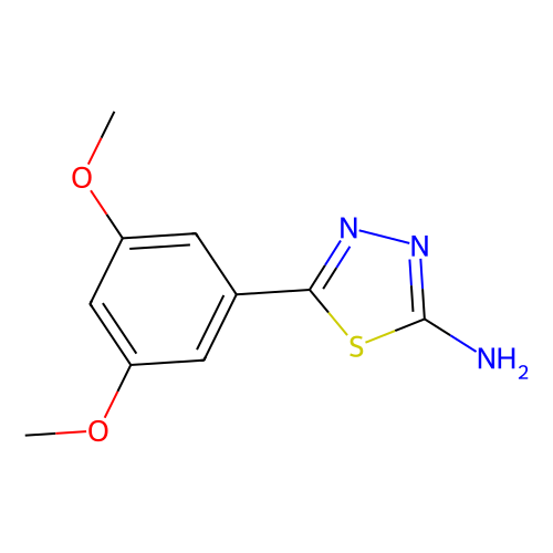 5-(3, 5-Dimethoxy-phenyl)-[1, 3, 4]thiadiazol-2-ylamine, min 95%, 1 gram