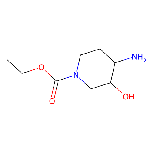 cis-4-amino-3-hydoxy-1-piperidinecarboxylic acid ethyl ester, min 97%, 100 mg