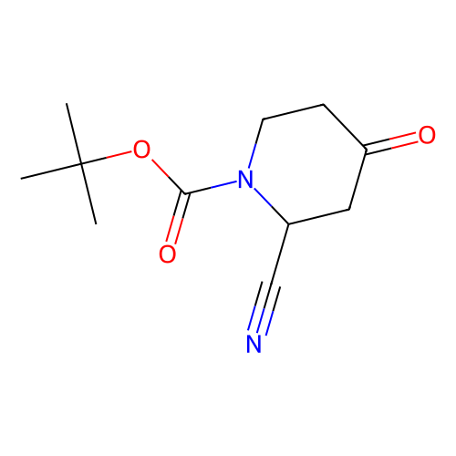 (S)-tert-Butyl 2-cyano-4-oxopiperidine-1-carboxylate, min 95%, 250 mg