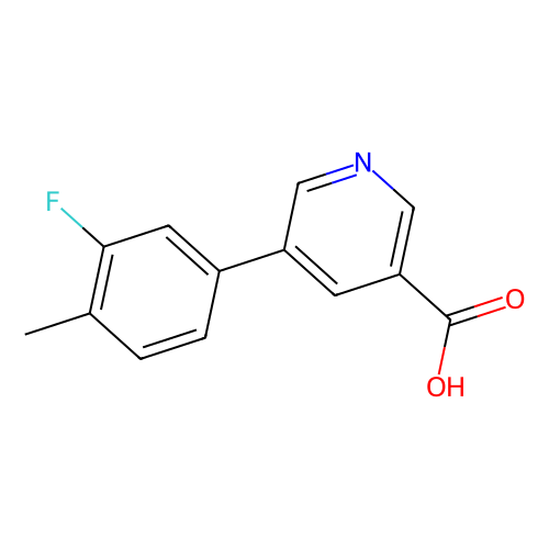 5-(3-Fluoro-4-methylphenyl)nicotinic acid, min 98%, 5 grams