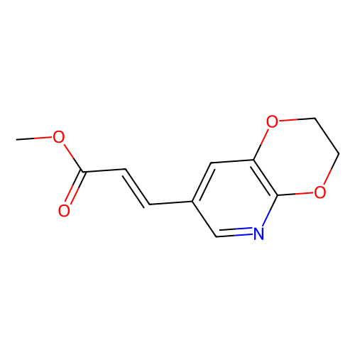 (E)-Methyl 3-(2, 3-dihydro-[1, 4]dioxino-[2, 3-b]pyridin-7-yl)acrylate, min 95%, 250 mg