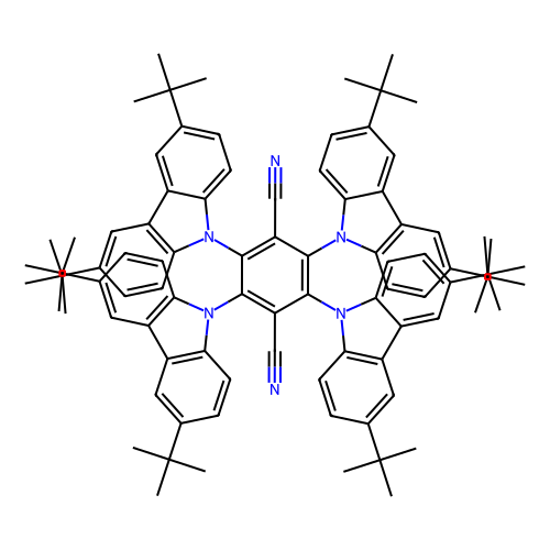2, 3, 5, 6-tetrakis(3, 6-di-t-Butylcarbazol-9-yl)-1, 4-dicyanobenzene, min 96%, 1 gram