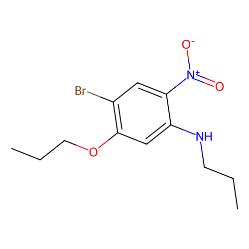 4-Bromo-2-nitro-5-propoxy-N-propylaniline, min 97%, 25 grams