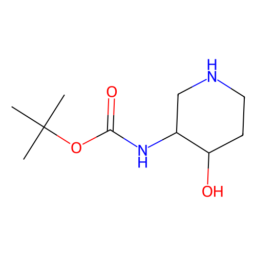 tert-butyl N-[(3S, 4S)-4-hydroxypiperidin-3-yl]carbamate, min 97%, 100 mg