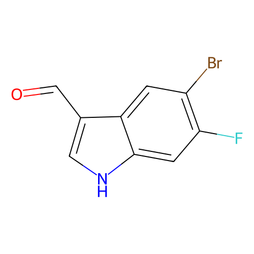 5-bromo-6-fluoro-1H-indole-3-carbaldehyde, min 97%, 250 mg