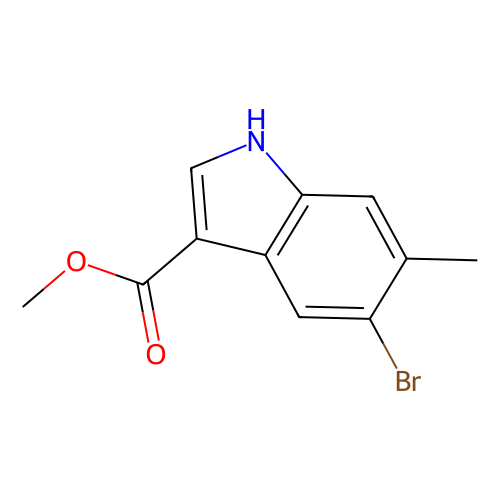 methyl 5-bromo-6-methyl-1H-indole-3-carboxylate, min 97%, 250 mg