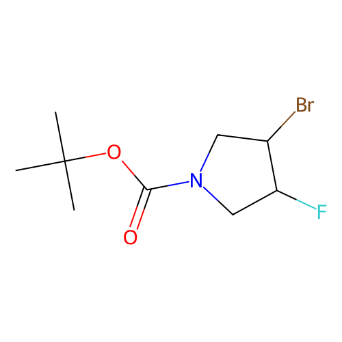 tert-butyl trans-3-bromo-4-fluoropyrrolidine-1-carboxylate, min 97%, 250 mg