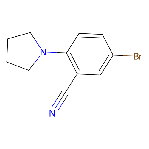 5-Bromo-2-(pyrrolidino)benzonitrile, min 98%, 5 grams