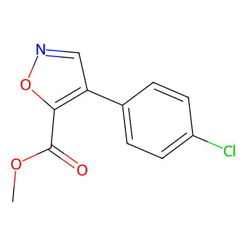 Methyl 4-(4-chlorophenyl)isoxazole-5-carboxylate, min 95%, 5 grams