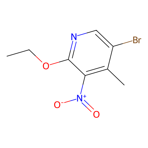 5-Bromo-2-ethoxy-4-methyl-3-nitropyridine, min 98%, 25 grams