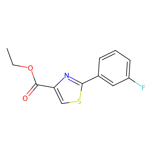 2-(3-Fluoro-phenyl)-thiazole-4-carboxylic acid ethyl ester, min 95%, 25 grams
