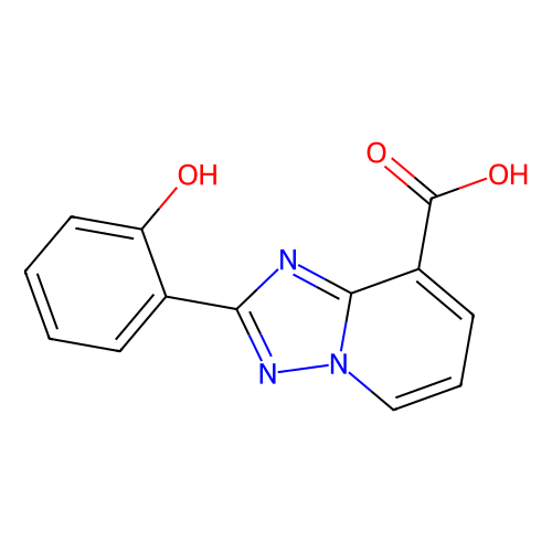 2-(2-hydroxyphenyl)-[1, 2, 4]triazolo[1, 5-a]pyridine-8-carboxylic acid, min 97%, 100 mg