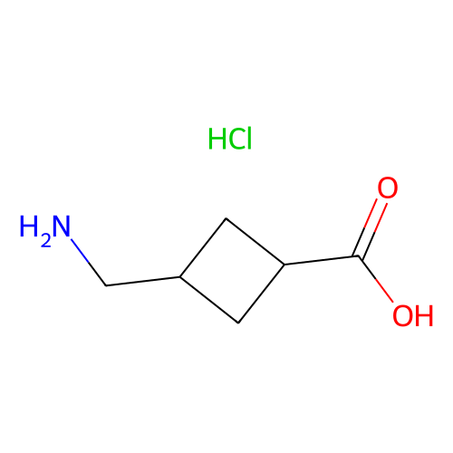 3-(aminomethyl)cyclobutane-1-carboxylic acid hydrochloride, min 97%, 250 mg