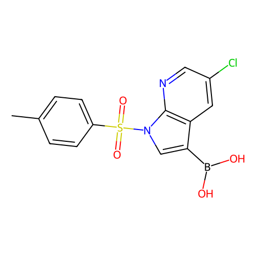 [5-chloro-1-(4-methylbenzenesulfonyl)-1H-pyrrolo[2, 3-b]pyridin-3-yl]boronic acid, min 97%, 250 mg