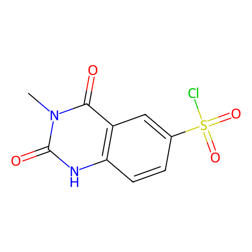 3-Methyl-2, 4-dioxo-1, 2, 3, 4-tetrahydro-6-quinazolinesulfonyl chloride, 1 gram, Reagent Grade