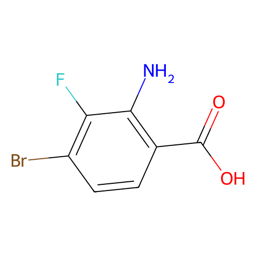 2-amino-4-bromo-3-fluorobenzoic acid, min 97%, 100 grams