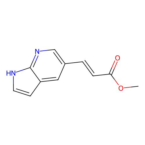 3-(1H-Pyrrolo[2, 3-b]pyridin-5-yl)-acrylic acid methyl ester, 1 gram, Reagent Grade