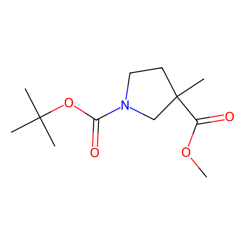 1-tert-butyl 3-methyl 3-methylpyrrolidine-1, 3-dicarboxylate, min 97%, 1 gram