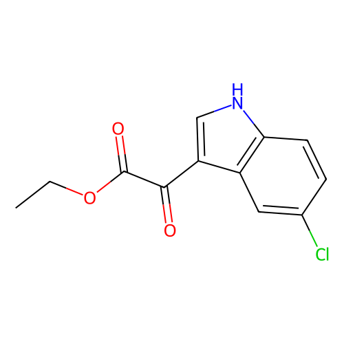 ethyl 2-(5-chloro-1H-indol-3-yl)-2-oxoacetate, min 97%, 1 gram