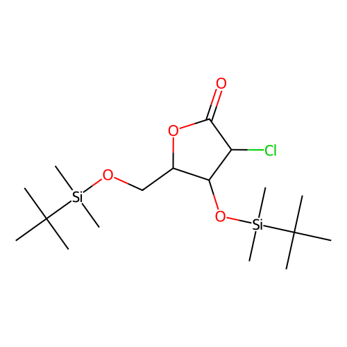 (4R, 5R)-4-[(tert-butyldimethylsilyl)oxy]-5-{[(tert-butyldimethylsilyl)oxy]methyl}-3-chlorooxolan-2-one, min 97%, 1 gram