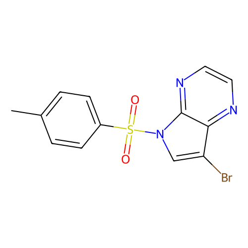 7-bromo-5-(4-methylbenzenesulfonyl)-5H-pyrrolo[2, 3-b]pyrazine, min 97%, 1 gram