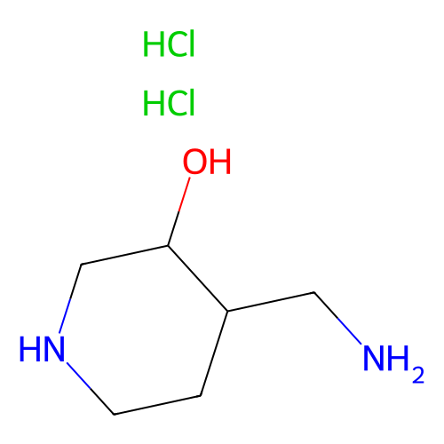 trans-4-(aminomethyl)piperidin-3-ol dihydrochloride, min 97%, 250 mg