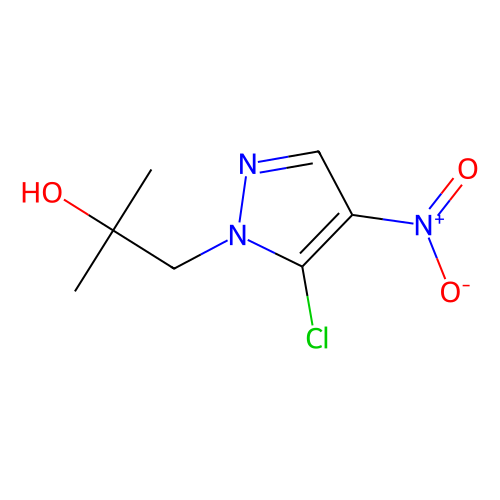 1-(5-chloro-4-nitro-1H-pyrazol-1-yl)-2-methylpropan-2-ol, min 97%, 500 mg