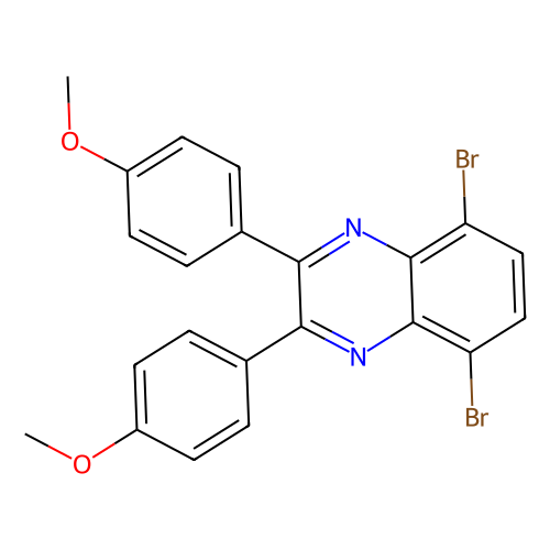 5, 8-Dibromo-2, 3-bis(4-methoxyphenyl)quinoxaline, min 97%, 1 gram